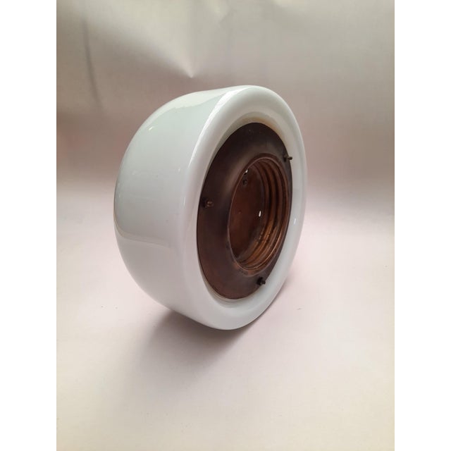 Dutch Hamolite Ceiling Lamp by Frans Hamers for Industria Rotterdam, 1930s For Sale - Image 3 of 5