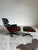Herman Miller Eames Chair and Ottoman, Black Leather and Cherry, 50th Anniversary Edition For Sale In Phoenix - Image 6 of 6