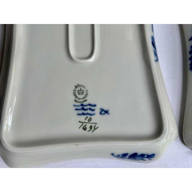 Mid 20th Century Pair Royal Doulton "Blå Blomst" Lattice Porcelain Trays For Sale - Image 17 of 18