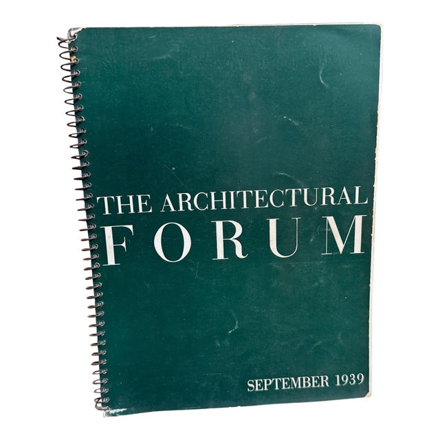 The Architectural Forum September 1939 Magazine Time Inc For Sale