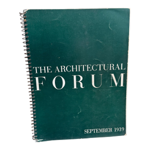 The Architectural Forum September 1939 Magazine Time Inc