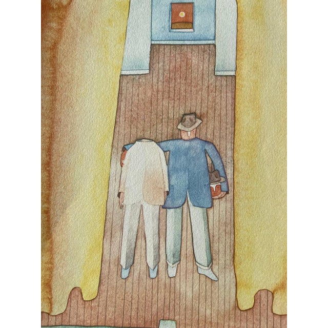 Modern Jean-Michel Folon, La pièce de théâtre, Etching For Sale - Image 3 of 6