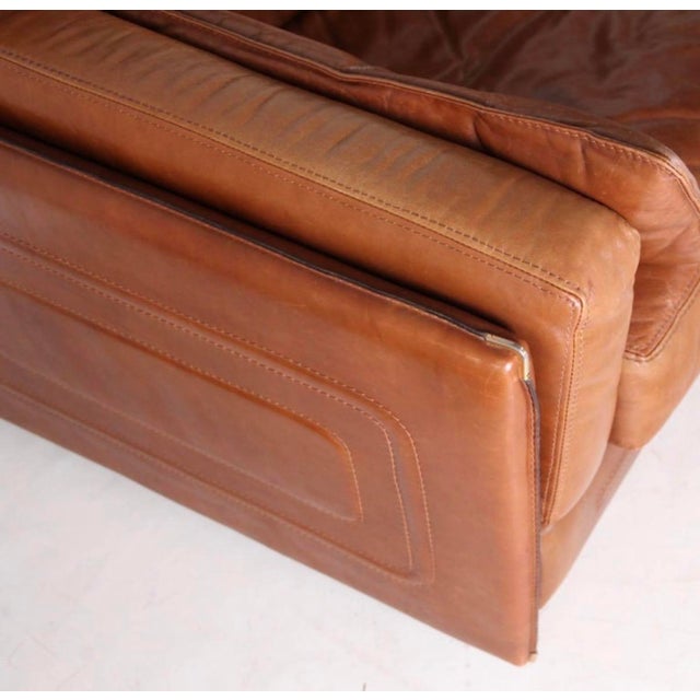 Vintage Leather 3-Seater Sofa from Roche Bobois, 1970s For Sale - Image 6 of 13