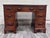 Victorian VTG Davis Cabinet Co Lillian Russell Style Black Walnut Executive Writing Desk For Sale - Image 3 of 13