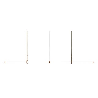 Linear Light LO015 Pendant Light in Satin Brass by Naama Hofman For Sale