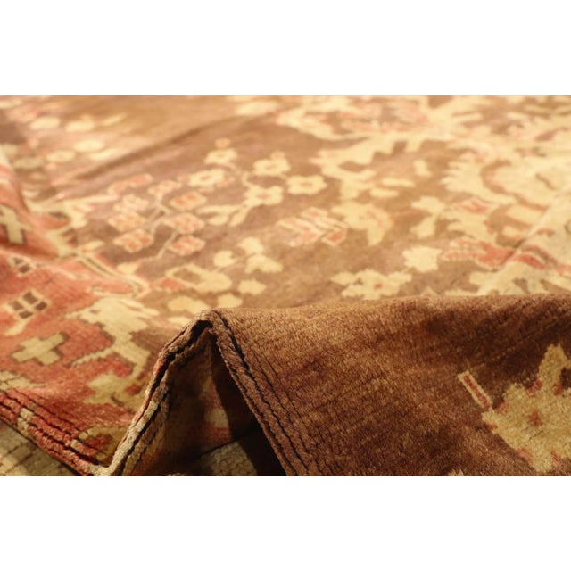 Vintage Turkish Oushak Rug - 07'00 X 10'01 For Sale In Dallas - Image 6 of 10