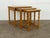 Brown Mid-Century Modern Oak Nesting Tables in the style of Henning Kjærnulf, Denmark, 1970s For Sale - Image 8 of 10