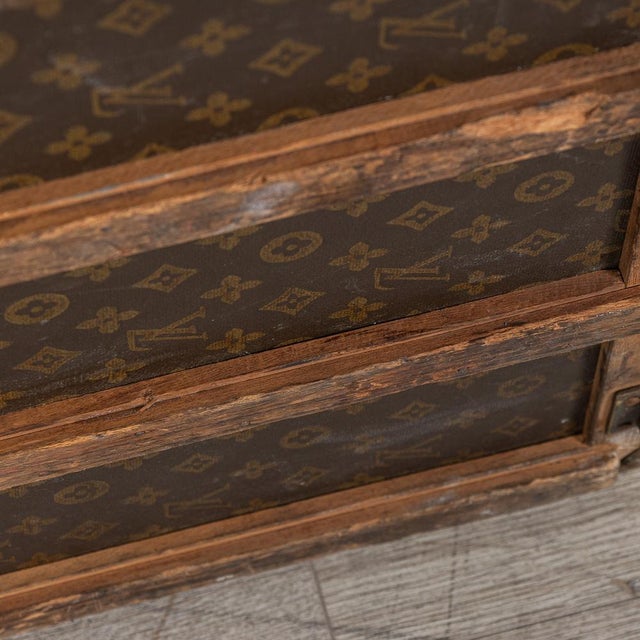 20th Century Trunk in Monogram Canvas from Louis Vuitton, France, 1930s For Sale - Image 14 of 18
