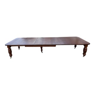 English Oak Extending Dining Table For Sale