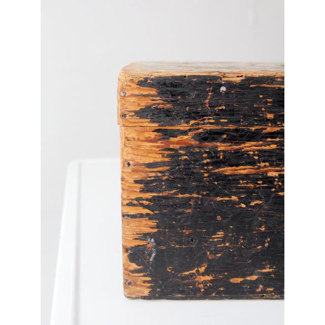 Antique Primitive Wood Ballot Box For Sale - Image 10 of 15