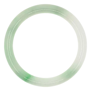 Light Green Solid Jade Bangle Bracelet