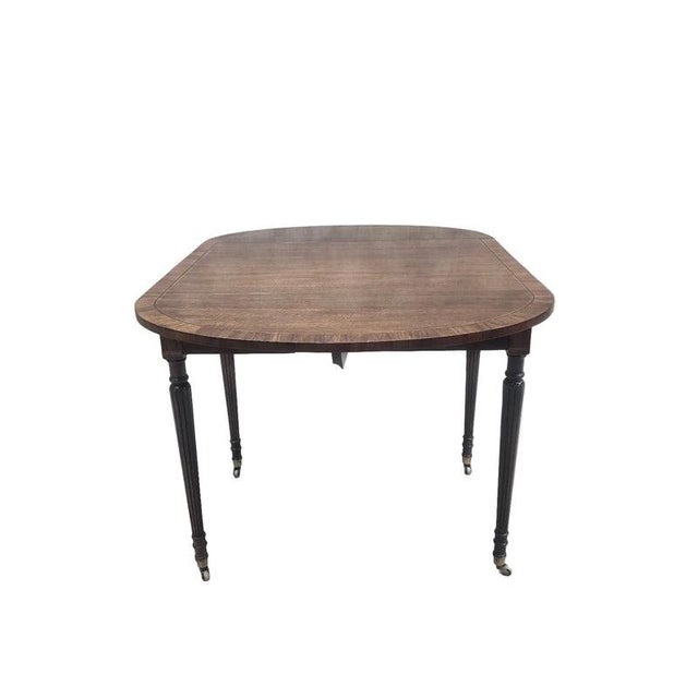 Wood Vintage Aston Court by Henredon Regency Drop-Leaf Pembroke Writing Table For Sale - Image 7 of 9