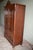 Antique Art Deco Walnut Crested Cabinet For Sale - Image 9 of 11