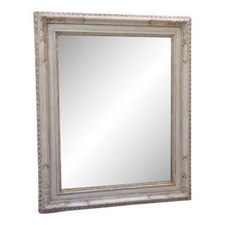 18th Century Carved Continental Gesso Finish Mirror For Sale