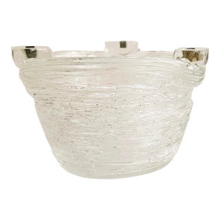 Formia Murano Birds Nest Centerpiece Bowl, Vetri Di Murano, Italy For Sale