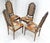 Set of 4 Bright floral Upholstery Cane Backs Turned Oak Legs Dining Chairs MINT! For Sale - Image 10 of 15