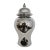 Asian Metallic Silver Ginger Jar For Sale - Image 3 of 3