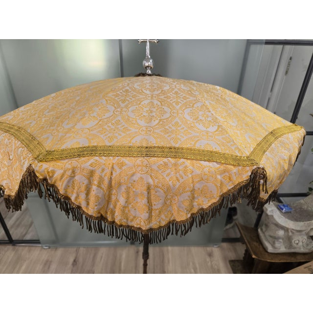 Religious Parasol with Cross, 19th Century For Sale - Image 3 of 18