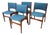 Erik Buch Teak Upholstered Dining Chairs Model 89 Denmark For Sale