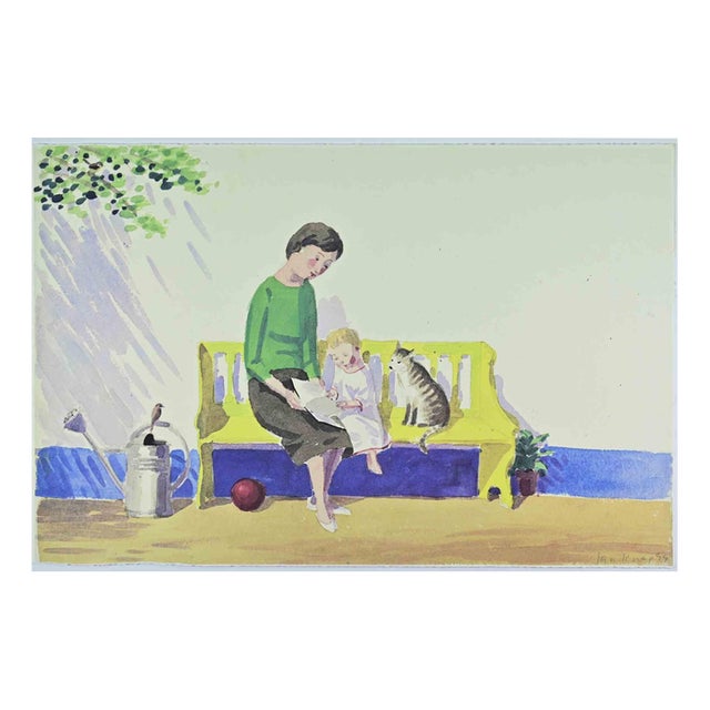 Jan Knap, In the Countryside, Lithograph, 1999 For Sale