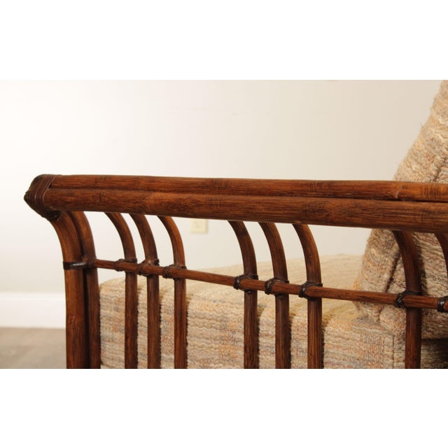 Alexvale Vintage Rattan Upholstered Sofa Chairish