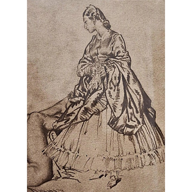 Mid 20th Century Eve and Two Victorians – Signed Print by Sir William Russell Flint For Sale - Image 5 of 17