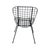Black Vintage Wire Outdoor Chair, Holland For Sale - Image 8 of 10
