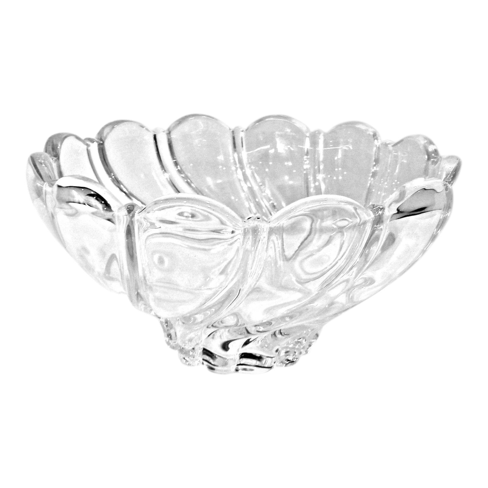 Mikasa Alpine Twist Crystal Serving Bowl Fruit Bowl Chairish