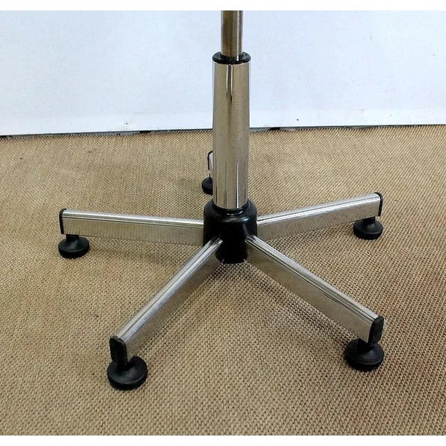 Adjustable Architect's Chair in Chromed Metal, 1960s For Sale - Image 10 of 18