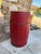 This charming antique wooden nail barrel features its original deep red paint, full of rustic texture and authentic patina...