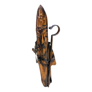 Mid-Century Irish Brutalist Copper St. Patrick Sculpture by Fergus O’Farrell (1966) For Sale