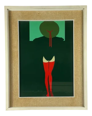 Amleto Dalla Costa, Composition, 1980s, Original Serigraph, Framed