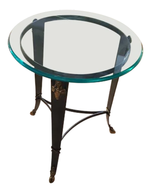 Maitland-Smith Glass Top Occasional Table