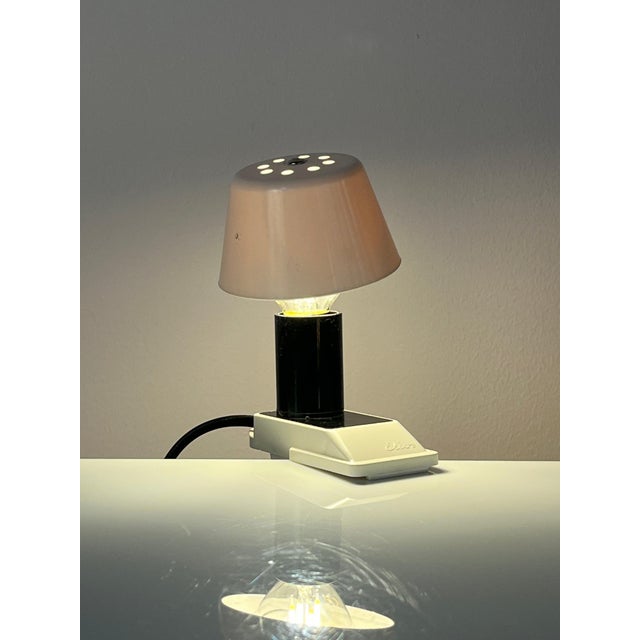 White Clamp Lamp with Metal Shade from Elios For Sale - Image 11 of 11
