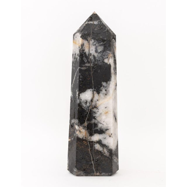 Zebra Jasper Crystal Tower Obelisk Specimen For Sale In New York - Image 6 of 11