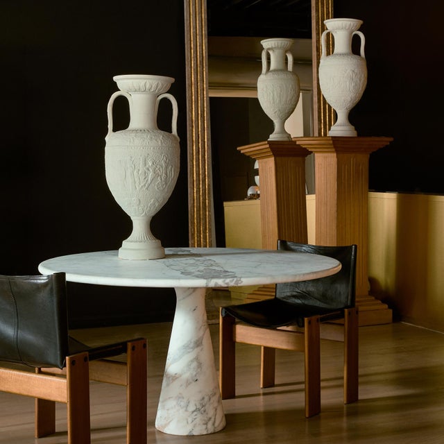 Afra & Tobia Scarpa Italian 'Monk' Chair in Black Leather by Afra & Tobia Scarpa, 1974 For Sale - Image 4 of 14