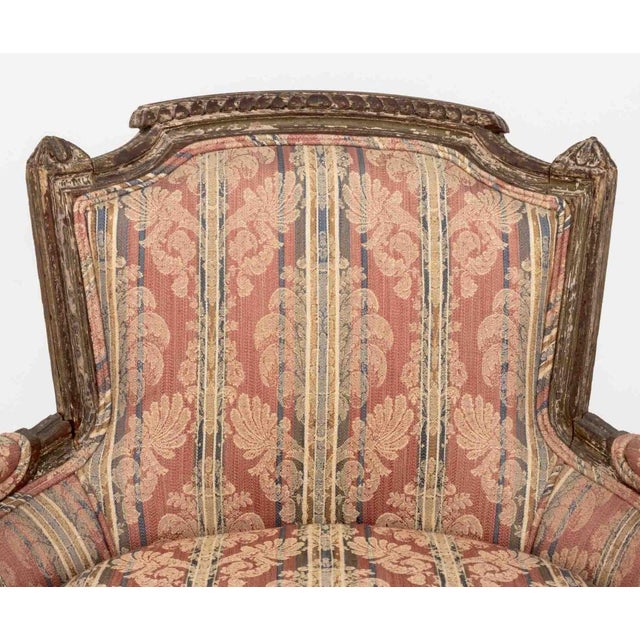 Louis XVI Style Upholstered Children's Bergere For Sale - Image 4 of 10