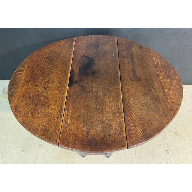 18th Century Oak Gate Leg Table, 1780 For Sale - Image 14 of 16