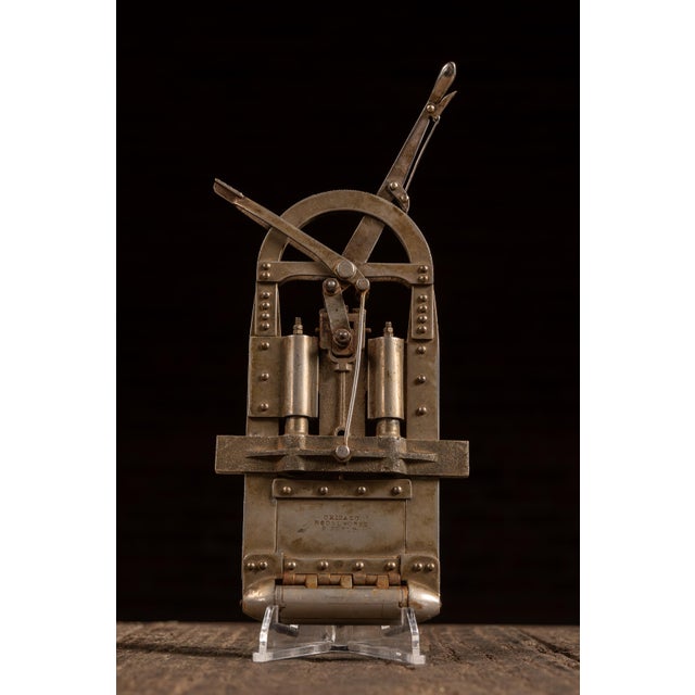 c. 1890s/1900s; Chicago Model Works - Chicago, IL Miniature mechanical demonstration model of a cable car grip mechanism,...