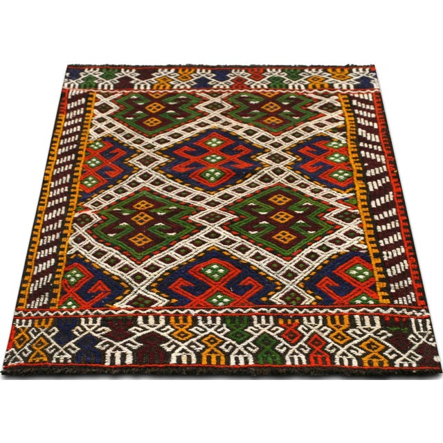 1950s 1950s Turkish Kilim For Sale - Image 5 of 6