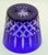 Cobalt Blue Crystal Ice Bucket Ajka Arabella Barware 1960 For Sale - Image 9 of 12