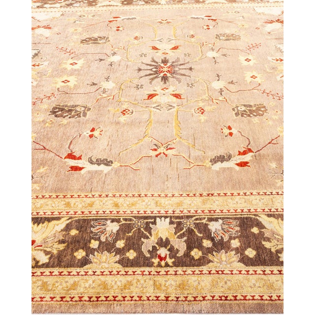 Solo Rugs Eclectic, One-of-a-Kind Hand-Knotted Area Rug - Brown, 8' 10" x 12' 2" For Sale - Image 4 of 8