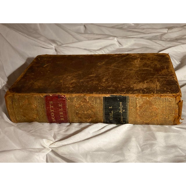 Scott’s Bible 1832 Family Bible of Early American Northrop. Northrup Ancestors (The Line of Cyrus, B. 1773) &This Branch of the Bostwick Family. For Sale - Image 4 of 12