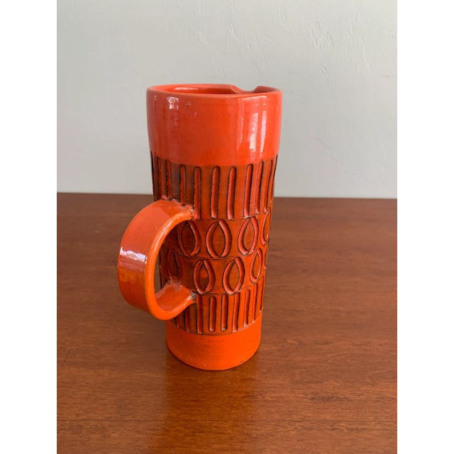 Bitossi Mid Century Modern Italian Made Ceramic Pitcher For Sale - Image 4 of 9