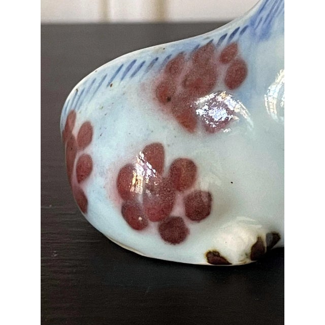 Asian Antique Mid 19th Century Korean Joseon Dynasty Ceramic Dog Form Water Dropper For Sale - Image 3 of 13