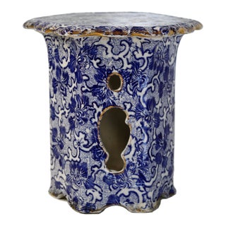 European Garden Table - Antique Glazed Stoneware For Sale