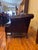 Chippendale Vintage Kimball Faux Leather Chesterfield Settee For Sale - Image 3 of 8