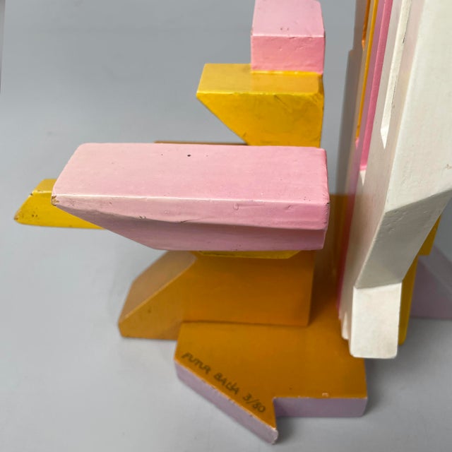 Giacomo Balla, Portacarte Futur Balla Sculpture, 1980s, Wood For Sale - Image 15 of 18