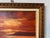 Wood 1980s Vintage M. Young Ocean Sunset Landscape Oil Paint – Framed For Sale - Image 7 of 11