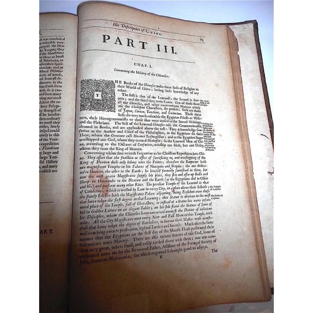 17th Century Antique 1669 First English Edition of "An Embassy From the East-India Company" - Very Rare For Sale - Image 5 of 13